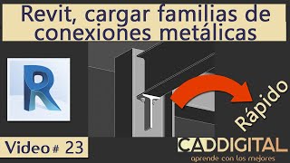 Revit cargar familias de conexiones metálicas [upl. by Constantine]