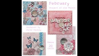 Blush Rose papercraft collection  February 2018 demonstration by Julie Hickey [upl. by Geibel997]