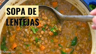 Cómo hacer Sopa de Lentejas y Verduras Saludable [upl. by Siubhan]