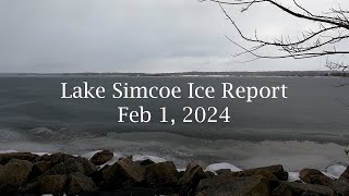 Lake Simcoe Ice Report February 1 2024  Sad Story For Ice Fishing [upl. by Anatollo]