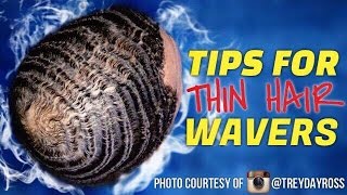 360 Waves BEST Advice For THIN Hair Wavers How To Get Waves With Thinning Hair Tutorial [upl. by Bravar]