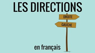 Les directions à gauche tout droit à droite en français fle – vocabulaire 18 [upl. by Daisey]