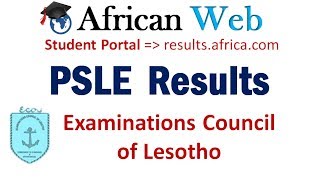 PSLE Results 2017 Lesotho  How to Check [upl. by Samled576]