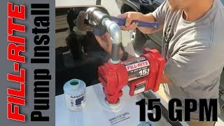 FillRite FR1210G Fuel Transfer Pump Install Video [upl. by Brookhouse150]