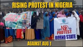 Rising Counter protest against August 1 in Nigeria [upl. by Dorita]