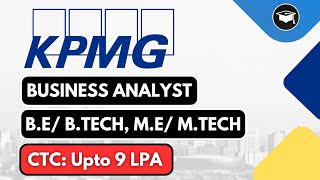 Analyst  KPMG Freshers Recruitment  Bachelors Degree [upl. by Engapmahc]