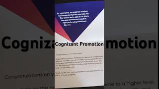 Cognizant Promotion Appreciation  Associate to Senior Associate  CTS [upl. by Olegnad]