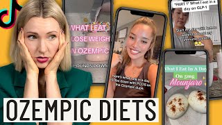 Dietitian Reviews Popular OZEMPIC Diet What I eat In a Day Harmful or Helpful [upl. by Santiago]