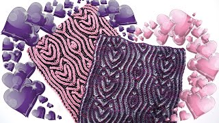 Brioche knitting Briolove Scarf knitting patterns [upl. by Eenad]