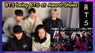 Koreans React To BTS being BTS at Award Shows [upl. by Oznola]