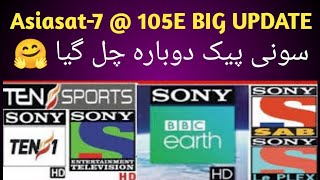 Asiasat7  105E Sony Network New Update 2023 [upl. by Aniat314]