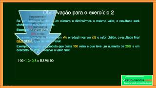 ENEM  Matemática Zero 20  Aula 28  Porcentagem Básica  parte 1 de 1 [upl. by Jaylene391]