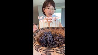 Homemade grape wine 🍷 Let’s make some 2 ingredients grape wine 🍇  sugar [upl. by Acceb451]