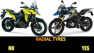 BMW G310GS VS Suzuki VStrom SX specs top speed features vstrom250 310gs [upl. by Trofmoc]