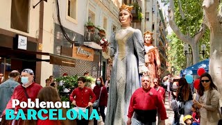 Barcelona Festes de Maig del Poblenou 2024 Cercavila dels Dracs i la Víbria [upl. by Enneiluj]