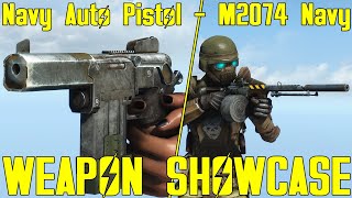 Fallout 4 Navy Auto Pistol  M2074 Navy  Weapon Mod Showcase [upl. by Ariaec]