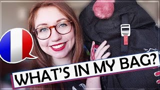 Learn French Vocab  Questce quil y a dans mon sac   Whats in my bag Eng subs [upl. by Dowell766]