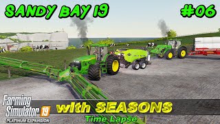 Mowing Grass Making amp Collecting Silage Bales Buying Cows  Sandy Bay 19  FS19 4K TimeLapse 06 [upl. by Donica365]