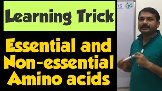 Trick to learn Amino acids essentials and nonessential amino acids [upl. by Edana]