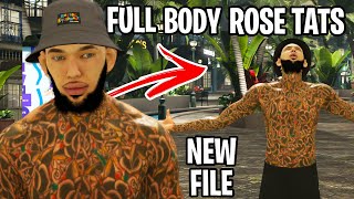 NEW NBA2K22 FULL BODY ROSE TAT FILE NBA2K22 FILES GLITCH [upl. by Fates270]