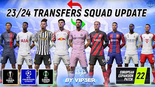 EEP 2324 Winter Squad Update V1 For FIFA 22 EA FC 24 Ratings New Transfers UEFA Groups [upl. by Negam]