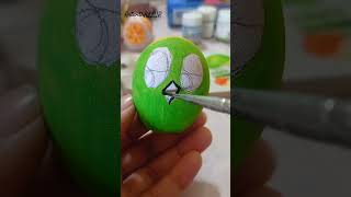 Art on egg shellpart 3 astheticart viralart viralshorts easyart eggshell art [upl. by Ayotyal3]