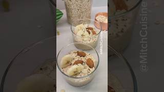 Creamy oats with banana and almond easyrecipes breakfastrecipe oats [upl. by Kim]