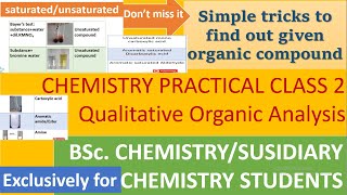 Qualitative organic analysisorganic practicalBSc Chemistrysubsidiary chemistry lab Malayalam [upl. by Dudley851]