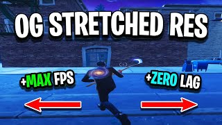 STRETCHED RESOLUTION FORTNITE How to get it in Chapter 5 Insane FPSBoost [upl. by Nosnhoj443]