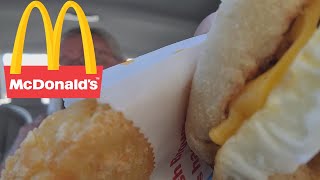 Review  McDonalds Breakfast Bacon and Egg McMuffin Meal [upl. by Ardeed385]