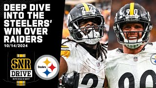 Deep Dive Into Steelers 3213 Win vs Raiders Steelers Nation  SNR Drive  Pittsburgh Steelers [upl. by Noedig84]