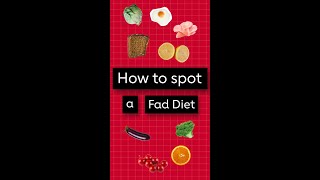 No Nonsense Nutrition How To Spot A Fad Diet [upl. by Aholah792]