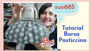 PASTICCINO BAG facilissimaTutorial susi685  CARTAMODELLO GRATIS  borsa Roberta [upl. by Caleb]