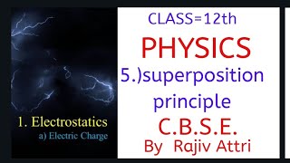 5SUPERPOSITION PRINCIPLE OF ELECTROSTATIC FORCE AND SOME NUMERICALS [upl. by Itsrik224]