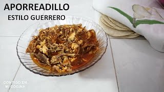 APORREADILLO ESTILO GUERRERO SUPER RICO  Receta económica y fácil [upl. by Jehiah]