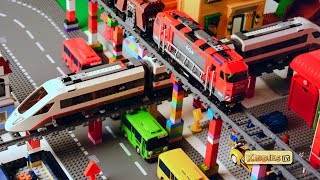 Lego City High Speed Passenger Train Story  60051 and 60098 train crash  Preschool  Kindergarten [upl. by Gnot]