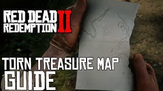 Red Dead Redemption 2 TORN TREASURE MAP GUIDE HOW TO GET OTIS MILLERS REVOLVER [upl. by Vite937]