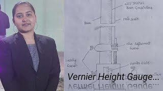 Vernier Height gaugeHow to draw gauge simple vernier height Gauge 2022 online Free Hand [upl. by Sadick77]