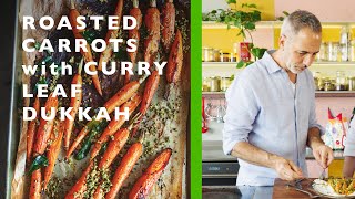 Roasted carrots with curry leaf dukkah  Ottolenghi COMFORT [upl. by Stimson]