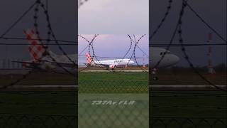 Volotea smooth landing in FLR ✈🧈🗿 aviation planespotting shorts [upl. by Shermy]