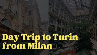 We Took a Milan to Turin DAY TRIP by Train [upl. by Yrocaj]