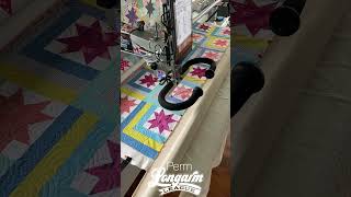 Perm  Modern EdgetoEdge Quilting Pantograph from Longarm League [upl. by Nolyad802]