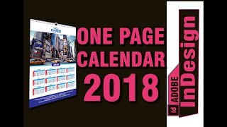 How to Create a Full Page One Page 2018 Calendar in Adobe Indesign CC 2014 2015 201820192020 [upl. by Eram]