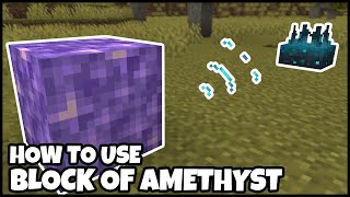 How To Use BLOCK OF AMETHYST In MINECRAFT [upl. by Tuhn]