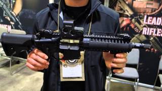 LWRCI SIX8 UCIW UltraCompact Individual Weapon 68 SPC Tactical AR SBRPDW at SOFIC 2013 [upl. by Jaycee]