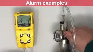 Alarm examples  Honeywell BW Gasalert Microclip XLX3 [upl. by Sivi684]