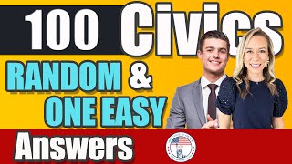 100 civics questions ONE EASY answers US naturalization test  2008 Civics Test  Officer Liam [upl. by Kraft657]