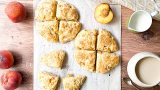 Peaches and Cream Scones Recipe [upl. by Anastasie762]