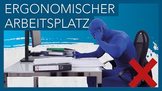 Ergonomie am Arbeitsplatz  Stuhl Tisch amp Monitor richtig einstellen  Ergis Tipps [upl. by Ylrebmi]