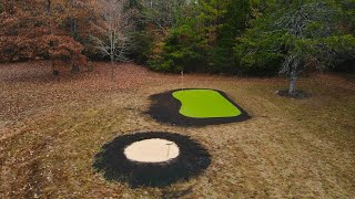 Our Putting Green and Bunker will be Ready for Masters Week [upl. by Ahselaf]